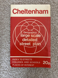 CHELTENHAM Street Plan Geographia Circa 1980