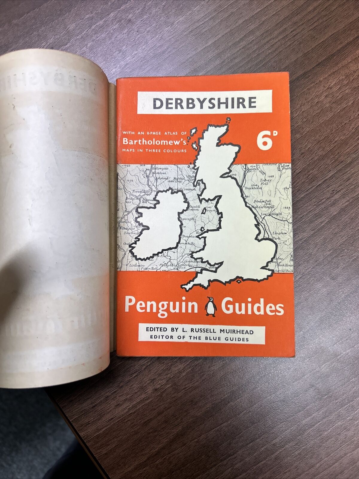 DERBYSHIRE - Penguin Guides No G5 1939 Paperback Map Dust Jacket Bakewell