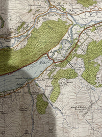 DUNKELD & PITLOCHRY Ordnance Survey One Inch Sheet 56 Popular Ed 1947 Kenmore