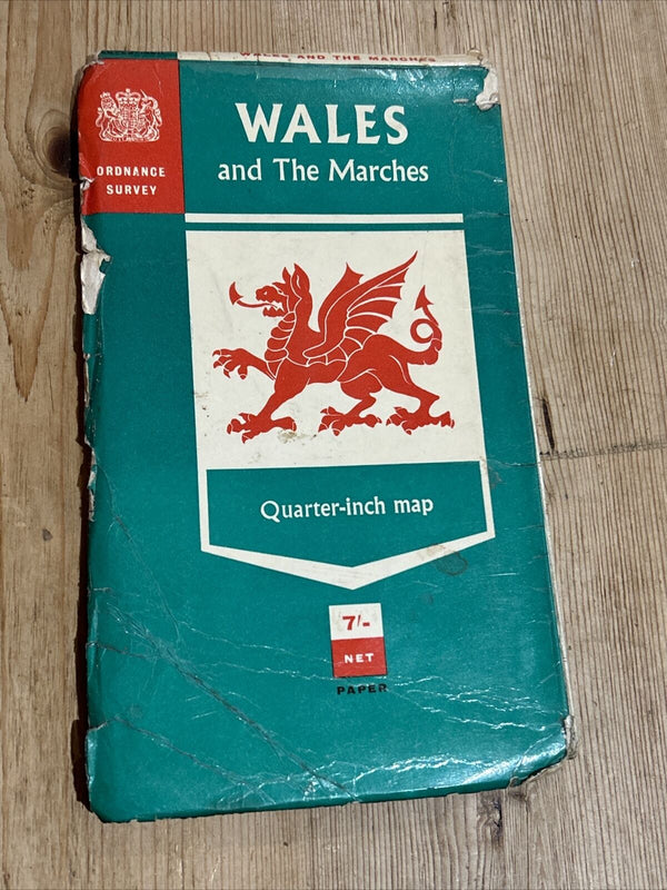 WALES & THE MARCHES Ordnance Survey Quarter Inch Map 1963 1967 Revision