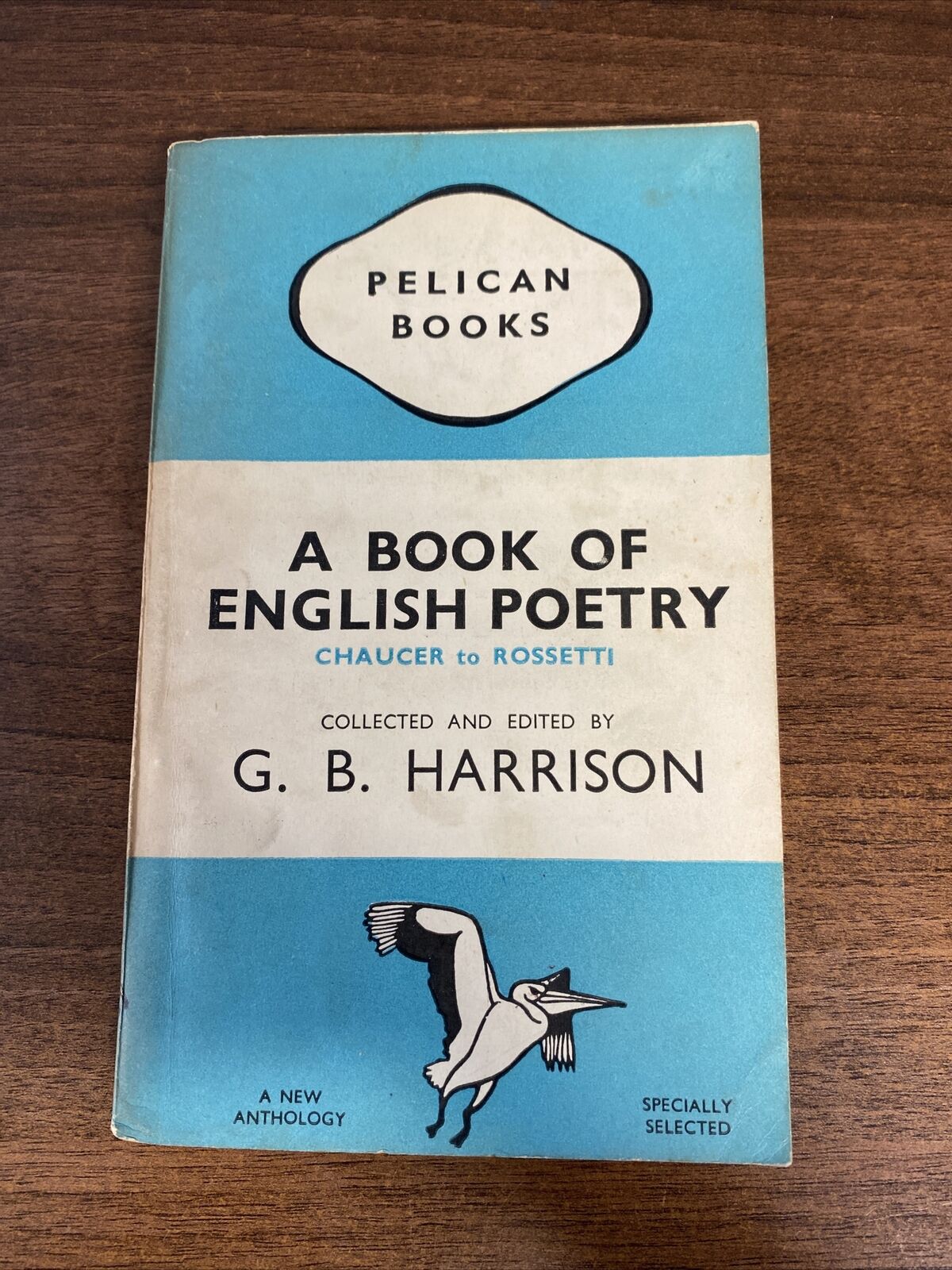 A Book of English Poetry - G. B. Harrison Fifth 1945   Pelican Books