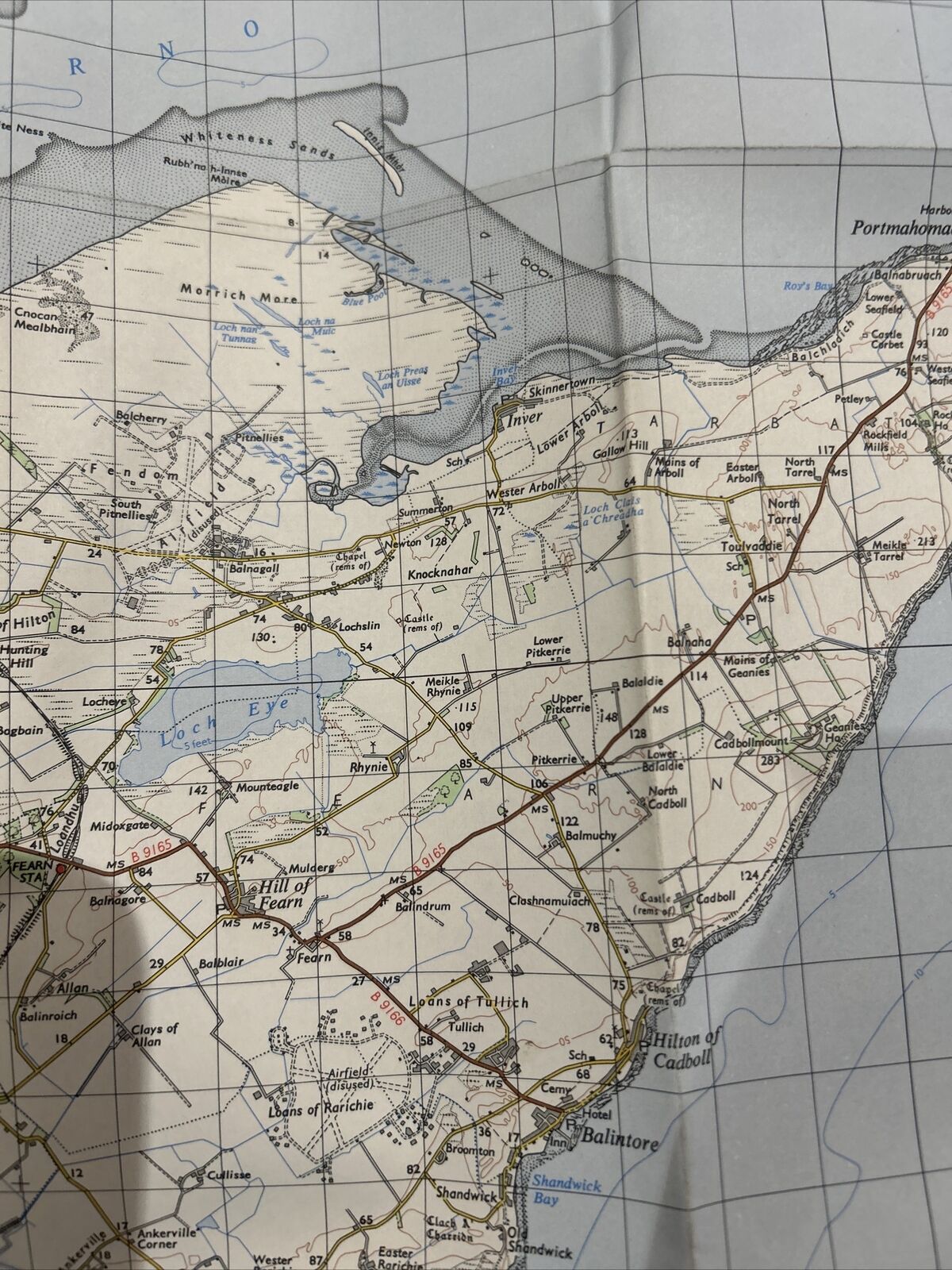 DORNOCH Ordnance Survey Map One Inch 1958 Sheet 22 Scotland Tain Golspie