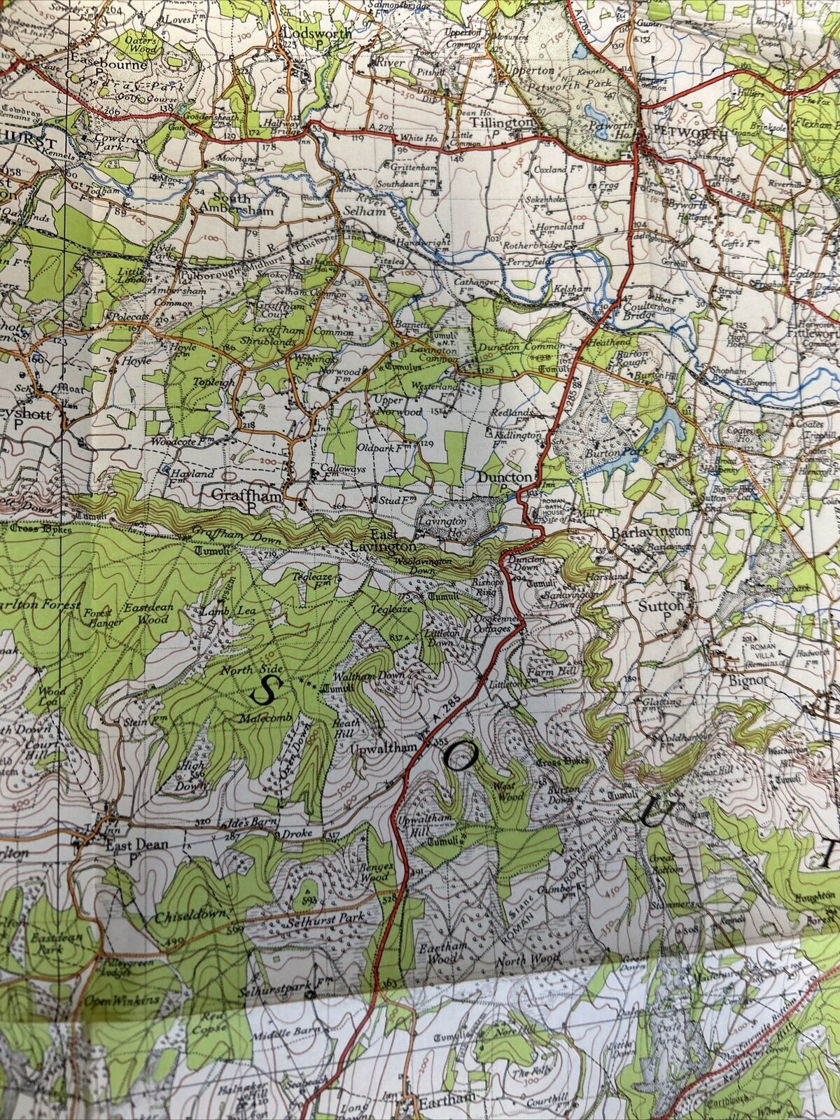 CHICHESTER Ordnance Survey Paper Map 1945 Sixth Series Sheet 181 Bognor Regis