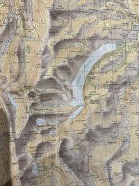 LAKE DISTRICT 1966 Ordnance Survey Tourist Map The Lakes Coniston Windermere