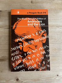 THE SHAW ALPHABET EDITION OF ANDROCLES AND THE LION - Penguin Books No Q29 1962