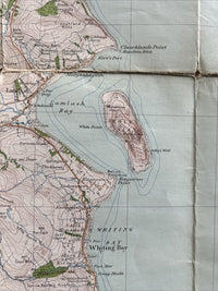 ISLAND OF ARRAN Ordnance Survey One Inch CLOTH Sheet 77 Popular Edition 1926