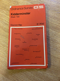 Kidderminster Droitwich Bridgnorth Ordnance Survey Map One Inch 1967 Sheet 130