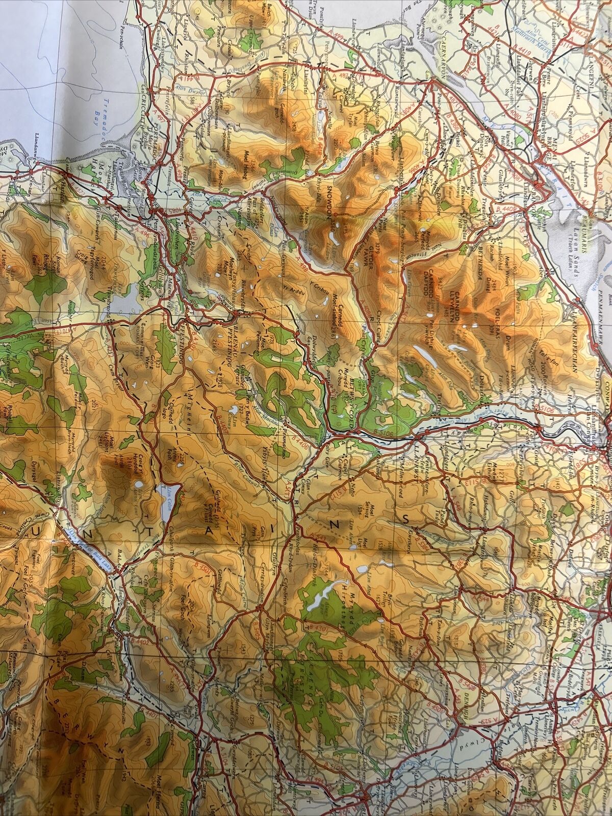 NORTH WALES & LANCASHIRE 1972  Ordnance Survey Quarter Inch Map Sheet 10