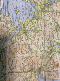 SKYE & TORRIDON Bartholomew - Half Inch Map 1970 No 54 Loch Duich Loch Alsh