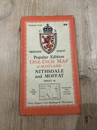 NITHSDALE And MOFFAT Ordnance Survey One Inch Sheet 84 Popular Edition 1946