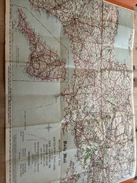 DAILY MAIL Motor Road Map of SOUTH WEST & EASTERN ENGLAND 1930 4 Miles Inch