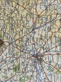 MIDLANDS 1946 Ordnance Survey Paper Sheet 8 Quarter Inch Map Fourth Edition