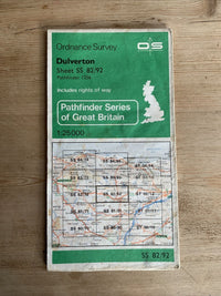 DULVERTON Devon Pathfinder Ordnance Survey Sheet SS82/92 1:25000 1977