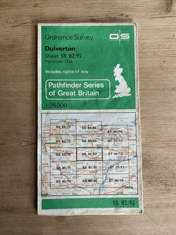 DULVERTON Devon Pathfinder Ordnance Survey Sheet SS82/92 1:25000 1977