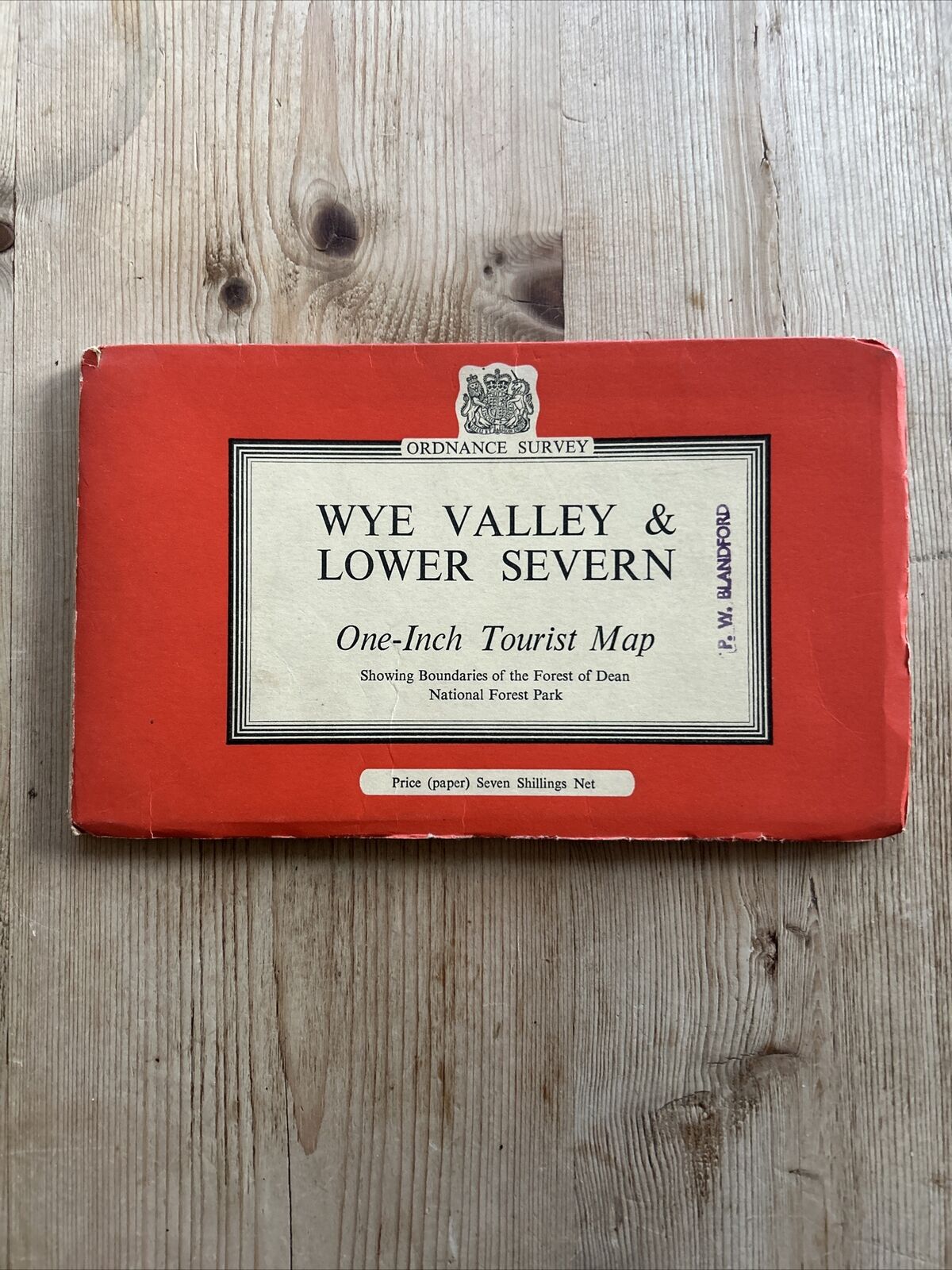 WYE VALLEY & LOWER SEVERN Ordnance Survey One Inch Paper Tourist Map 1961 Stroud