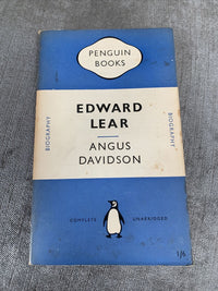 Edward Lear - By Angus Davidson - Penguin Books Biography No 747 1950 Nonsense 