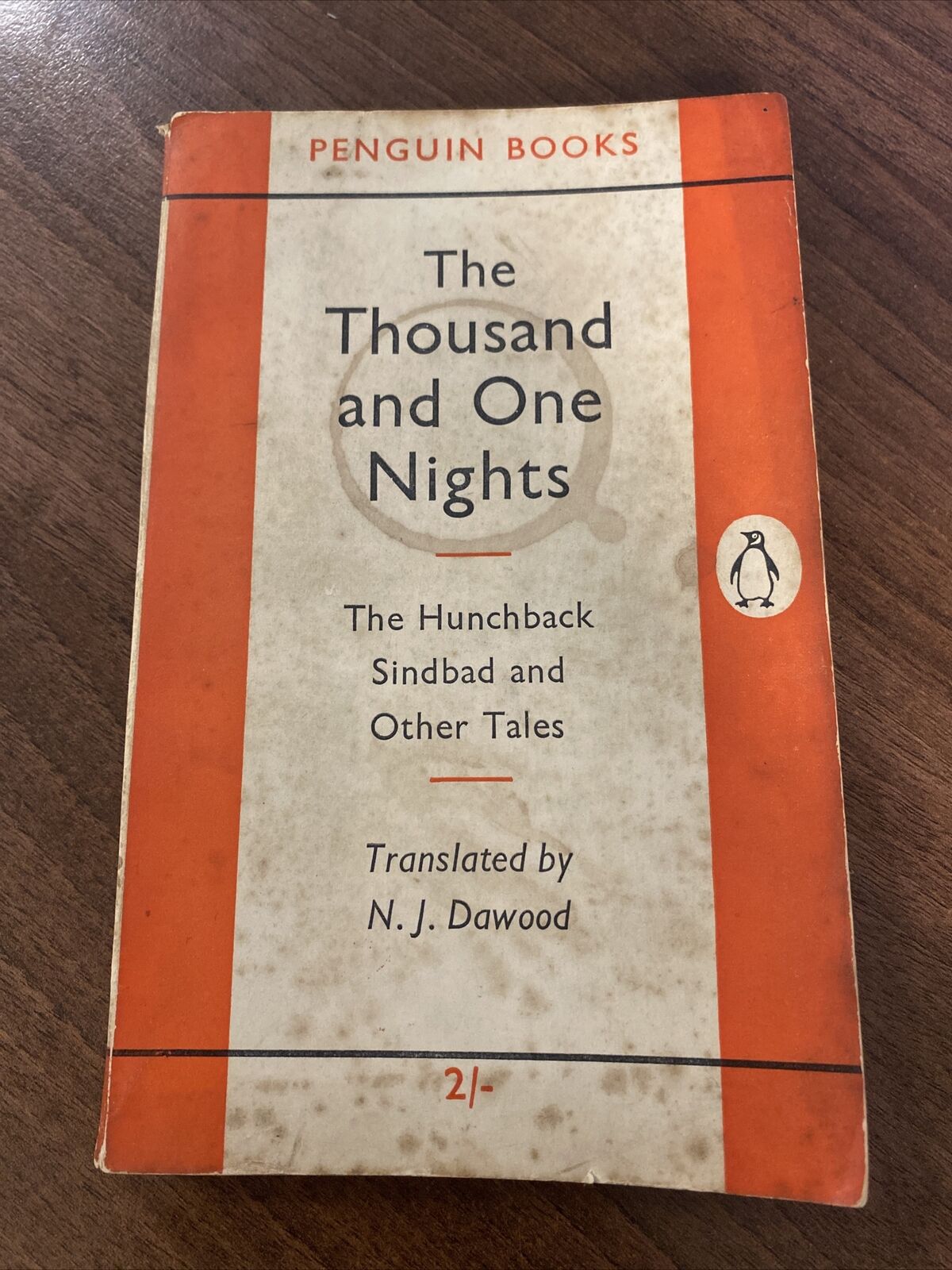 The Thousand and One Nights,  N. J. Dawood, Penguin Paperback Book 1954