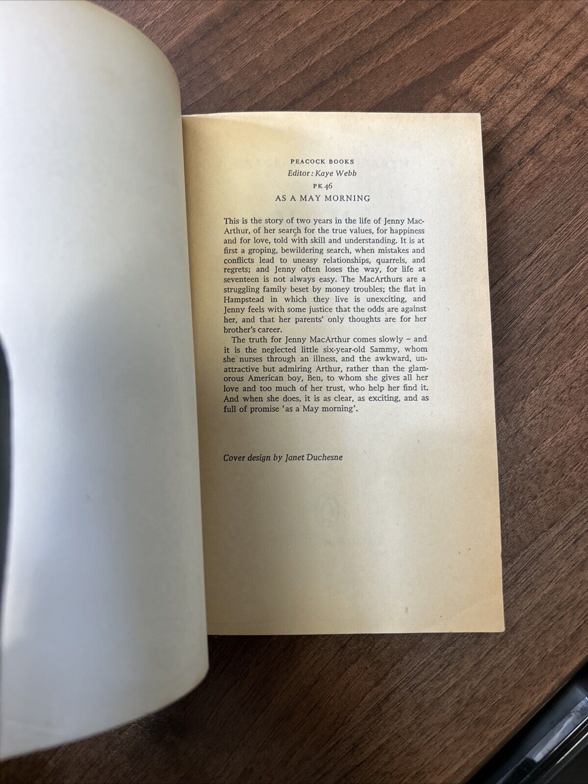 AS A MAY MORNING Grace Allen Hogarth - Peacock Penguin Book 1965 PK46