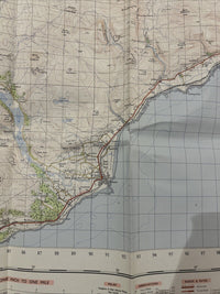 HELMSDALE Ordnance Survey Seventh Series Paper One inch 1958 Sheet 15 Brora