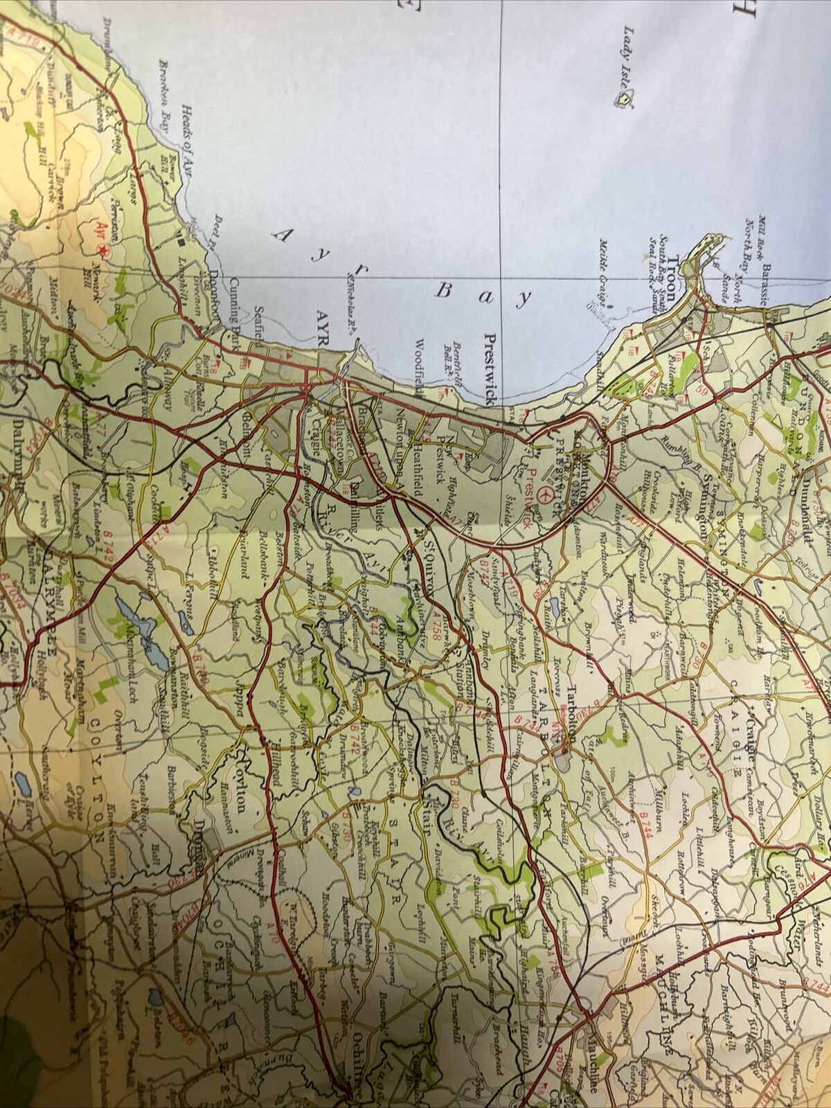 AYR & LANARK - Bartholomew National Map Series Sheet 40 1977 Loch Doon Moffat