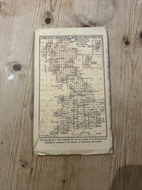 EAST KENT Ordnance Survey Cloth One Inch Map 1945 Sixth Edition Sheet 173 Deal