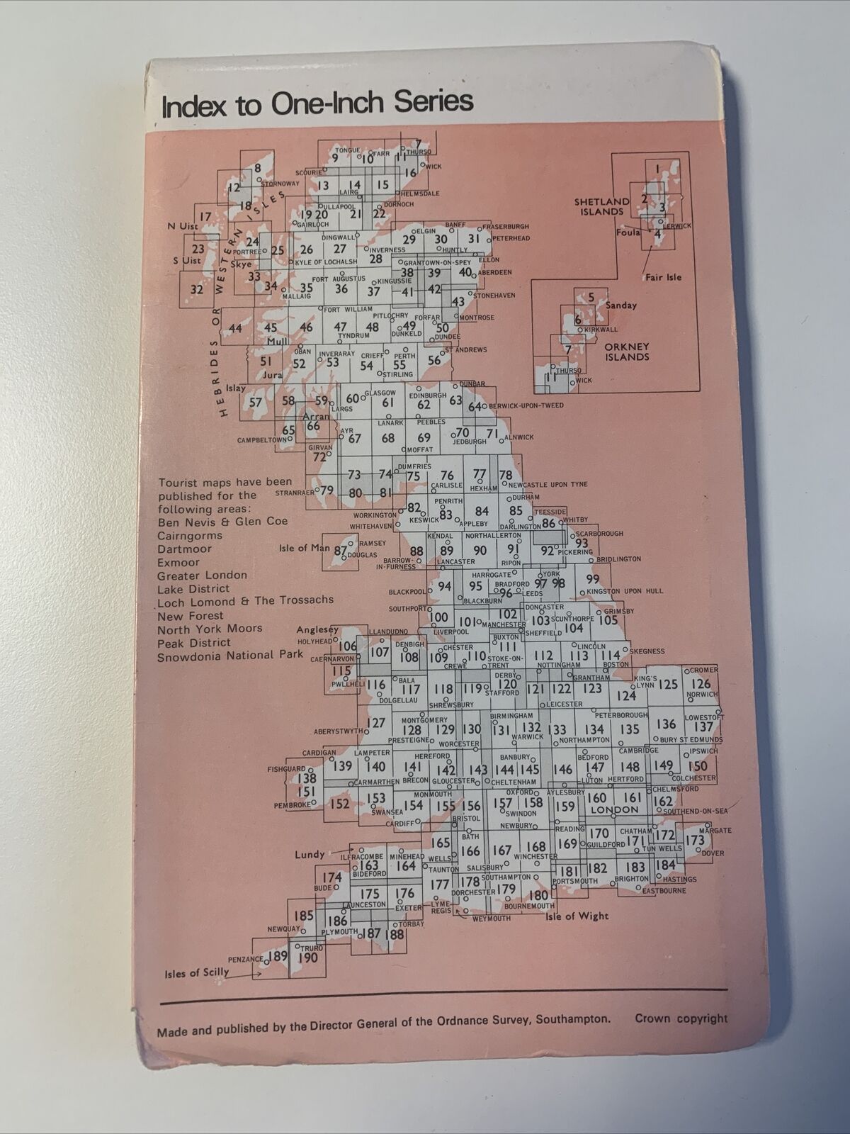 New Galloway Ordnance Survey One Inch Map Sheet 73 1965 Wigtown Glenkens