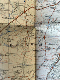 HORSHAM Sussex Ordnance Survey Map 1948 Corr. 1959 2 & Half Inch Sheet TQ13