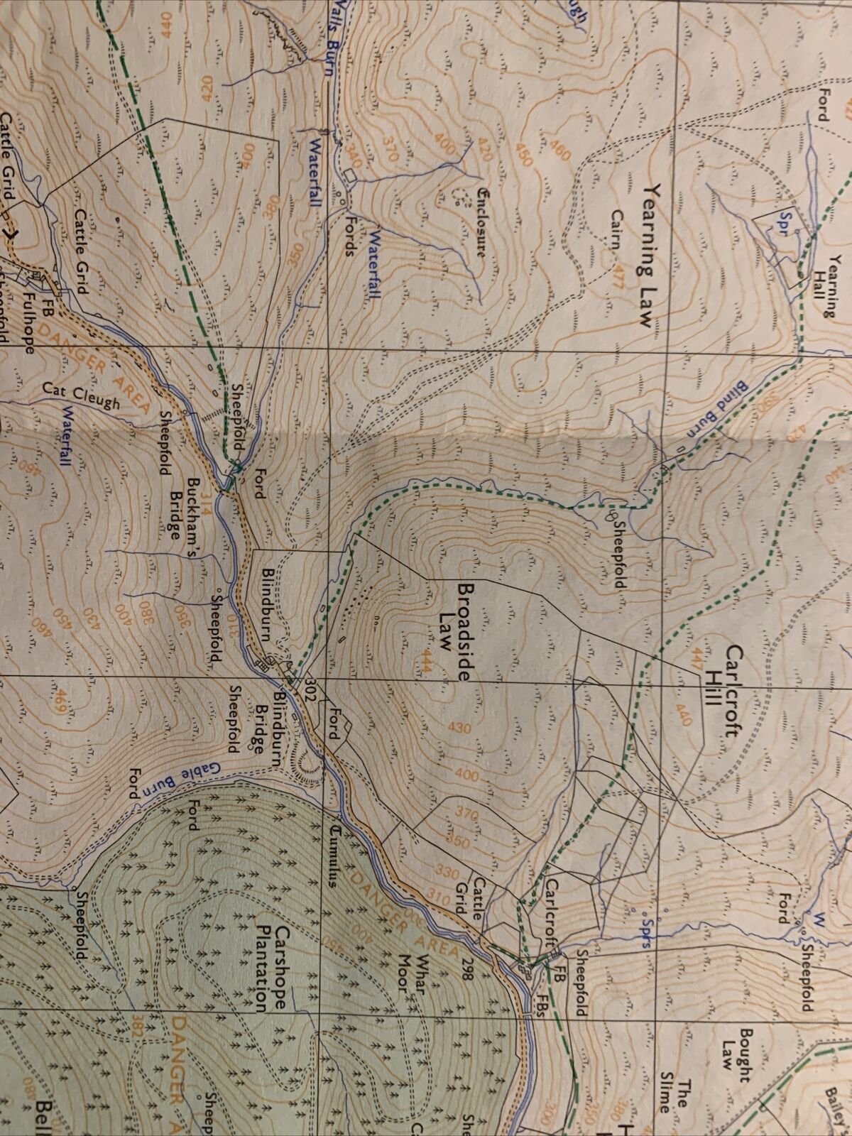 THE CHEVIOT HILLS Central Pathfinder NT 81/91 Ordnance Survey 1:25000 1986