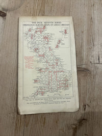 CARDIFF Ordnance Survey One Inch Map 1956 Seventh Edition Sheet 154 Bridgend