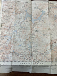 PONT-ERWYD - Ordnance Survey 2 & Half Inch Sheet SN78 1950 Nant Y Moch