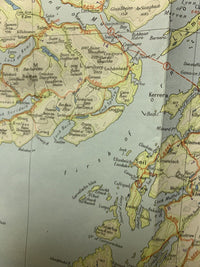 CENTRAL SCOTLAND - Map 7  - Bartholomew RAC Sixth Inch Map - Paper - 1964