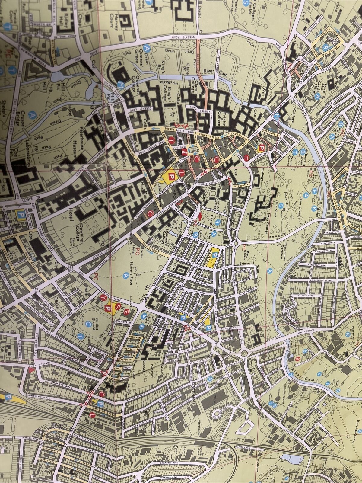 CAMBRIDGE 1979 Ordnance Survey City Map