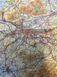 FIRTH OF CLYDE 1965 Ordnance Survey Paper Quarter Inch Map Sheet 6 Arran Glasgow