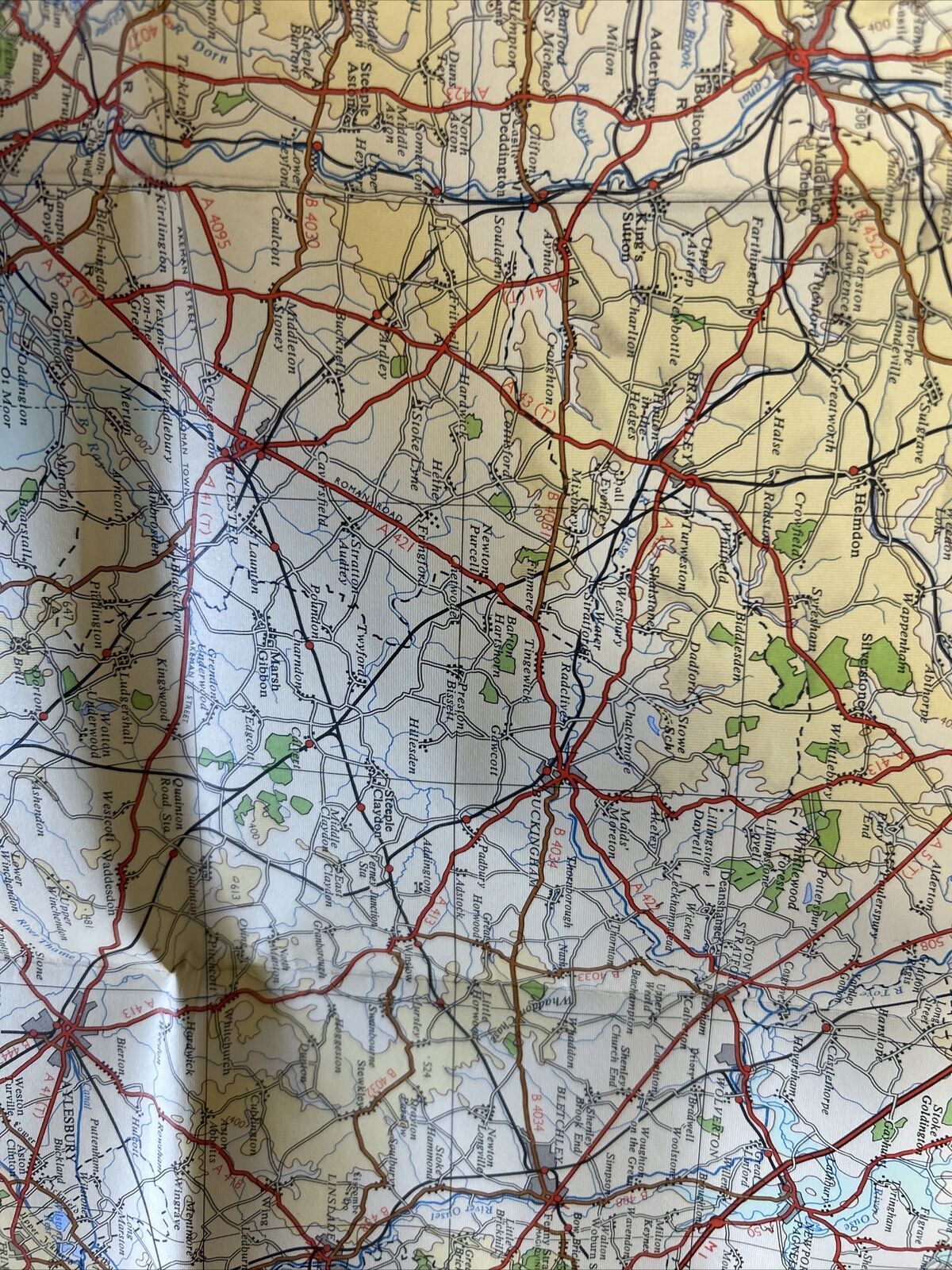 THE MIDLANDS 1962 Ordnance Survey Paper Quarter Inch Map Sheet 13 Birmingham