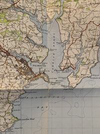 Truro Falmouth Cornwall - 1957 6th Series Ordnance Survey One Inch Sheet 190