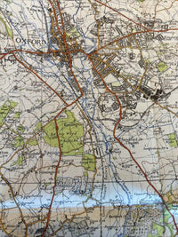 OXFORD & NEWBURY Ordnance Survey Sixth Series One inch 1940 Sheet 158 Pangbourne