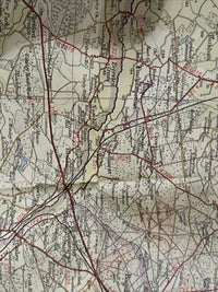 SURREY Bartholomew Half Inch Map No 9 1962 Redhill Farnham Sevenoaks