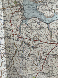 NEWQUAY & PADSTOW Paper Ordnance Survey Map 1946 Sixth Series No 185 Wadebridge