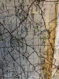 SWINDON & CIRENCESTER Ordnance Survey Paper One Inch SEC. WAR REVISION Map 1940