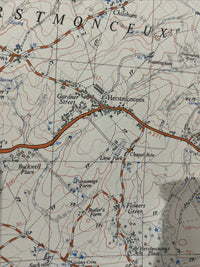 HERSTMONCEUX Ordnance Survey Sheet TQ61  1:25000 1959 Penhurst Wartling