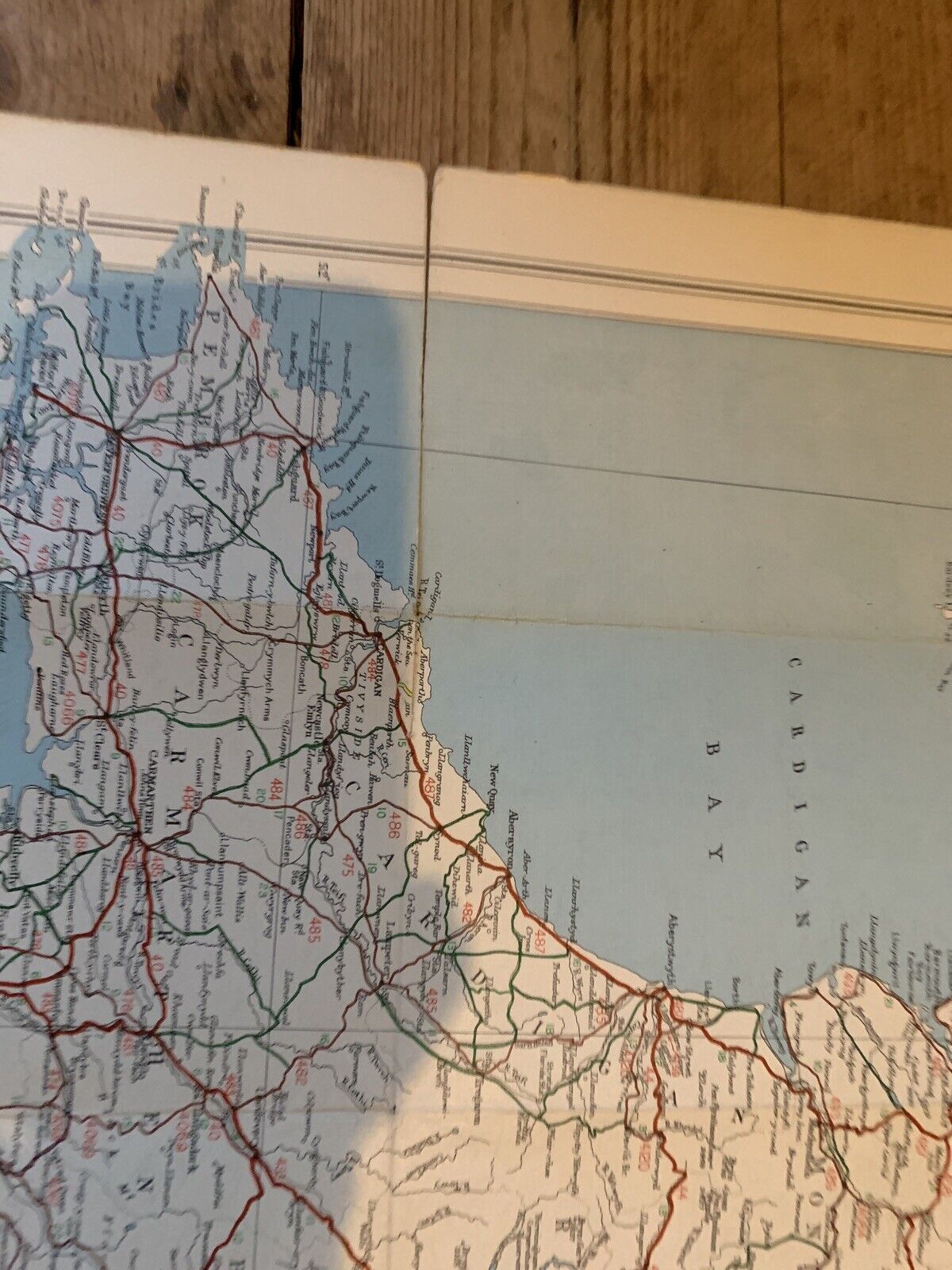 Bacons Reversible Map London & Southern England & Wales 1949 Linen