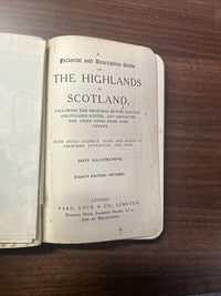 THE HIGHLANDS OF SCOTLAND Ward Lock Illustrated Hardback 1930s? Maps Eighth Ed