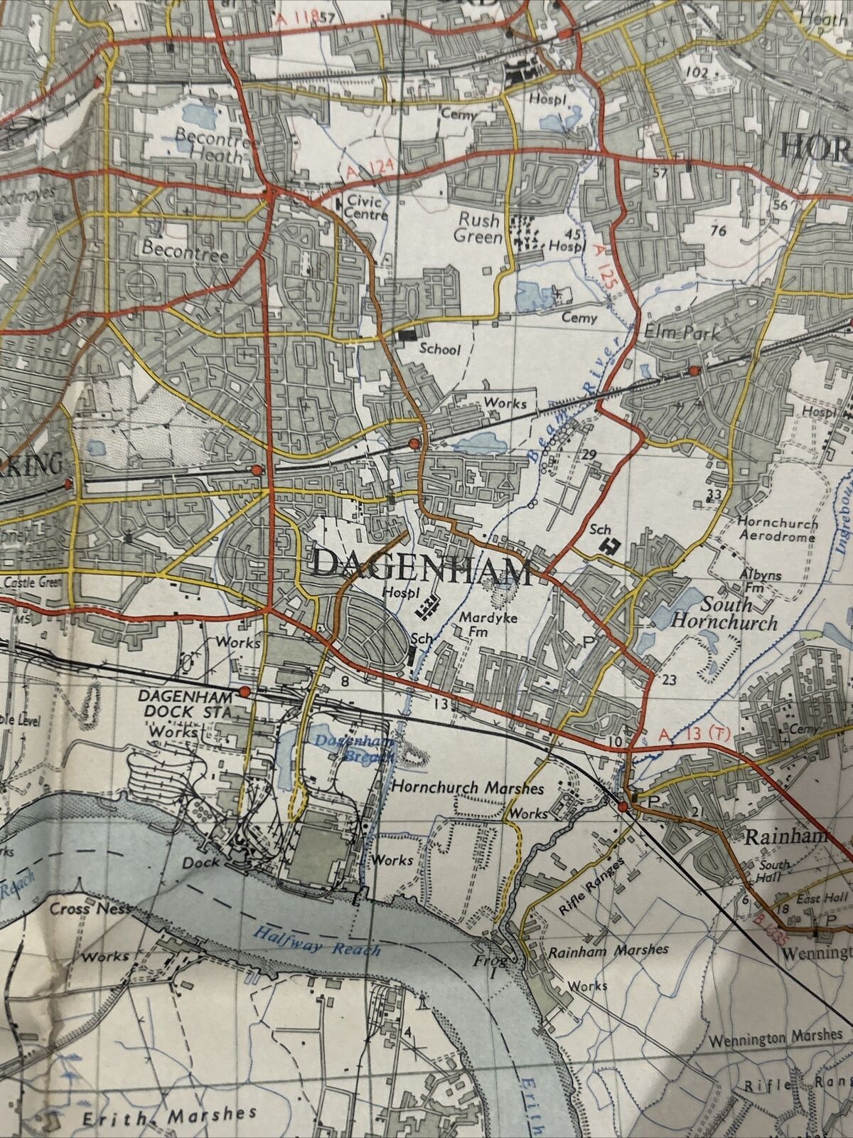 LONDON North East Ordnance Survey Seventh Series Paper One inch 1958 Sheet 161