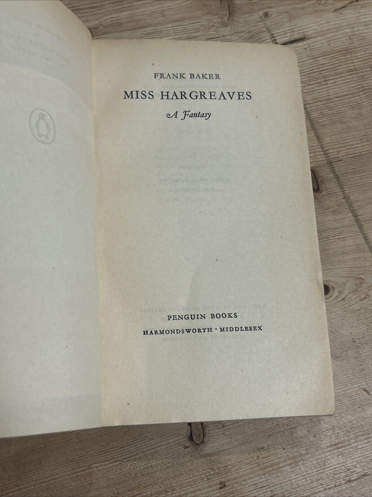 MISS HARGREAVES Frank Baker Penguin Books No 783 1950 First Edition