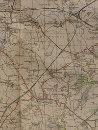 CHELTENHAM & EVESHAM 1953 Edition CLOTH Ordnance Survey 1 Inch Map No 144