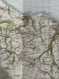 REDCAR & WHITBY Ordnance Survey Paper Map 1947 Sixth Series Sheet 86 Staithes