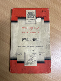 PWLLHELI Ordnance Survey Seventh Series Paper One Inch Map Sheet 115 1962 Nefyn