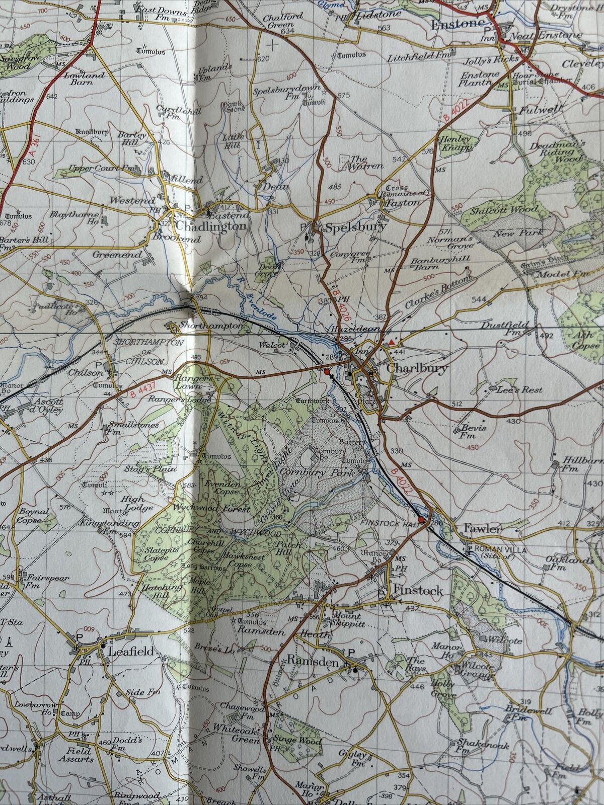 BANBURY Ordnance Survey Seventh Series Paper One inch 1953 Sheet 145 Bicester