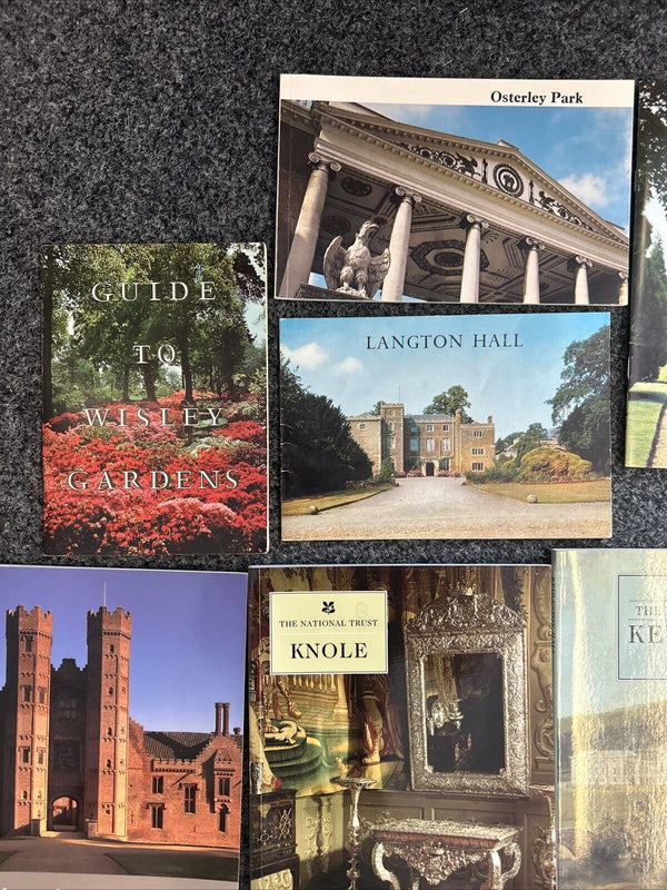 UK CASTLES Stately Homes COLOUR GUIDE BOOKS  12 No Bundle Job Lot Kedleston Hall