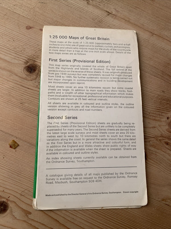 Maidstone - Ordnance Survey Sheet TQ 65/75 1:25000 2nd Series Kent Medway